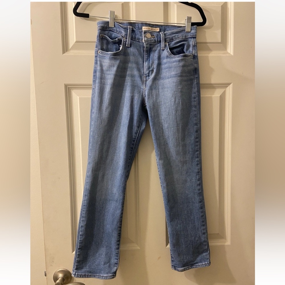 Levi’s 724 High Rise Straight Crop Light Blue